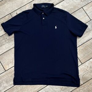 Polo by Ralph Lauren Men's Dark Blue Polo Shirt